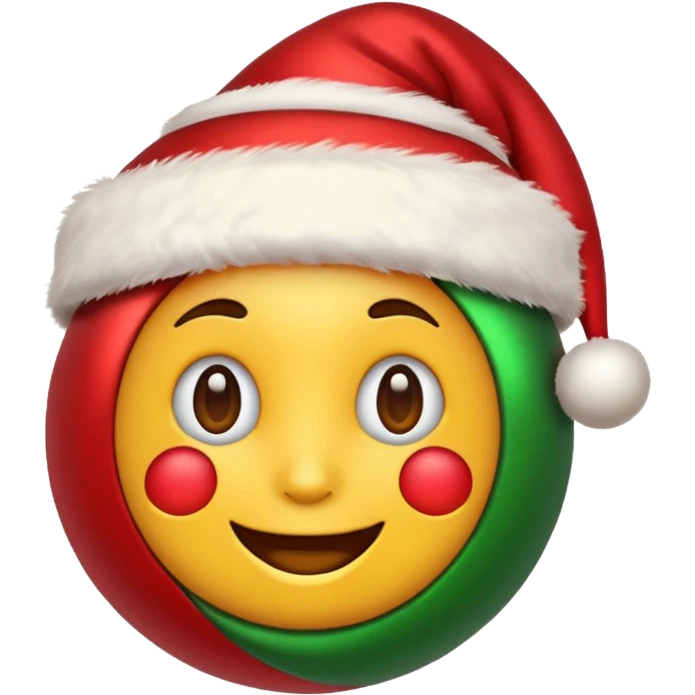 create an emoji with christmas decorations emoji