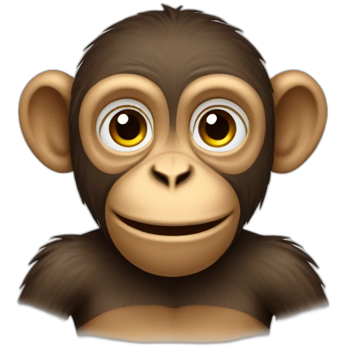 monkey learning emoji