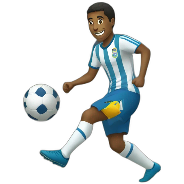 criança jogando bola emoji