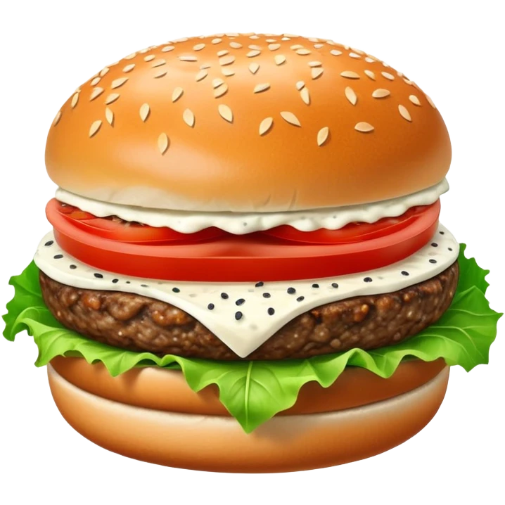 Hamburger with ricotta cheese inside  emoji