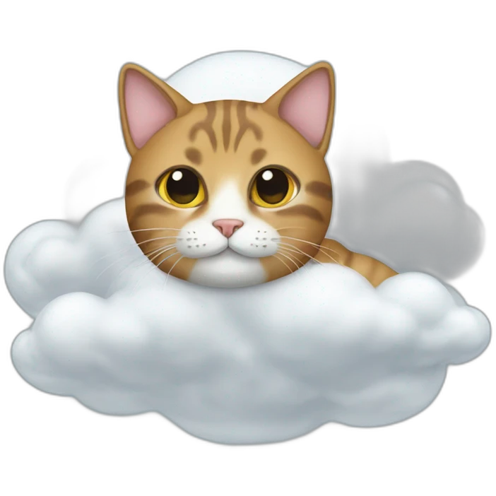 cat on cloud emoji