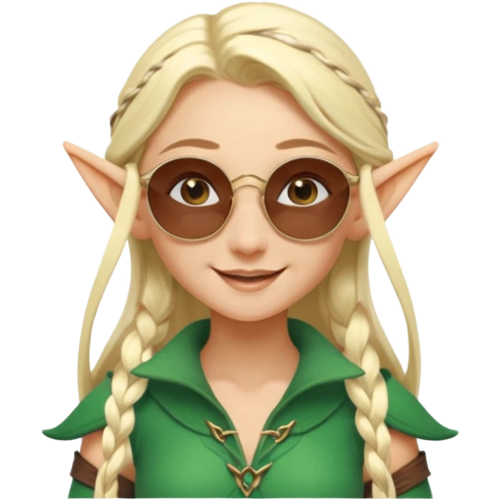 elf female legolas terminator summer wibe sunglasses emoji
