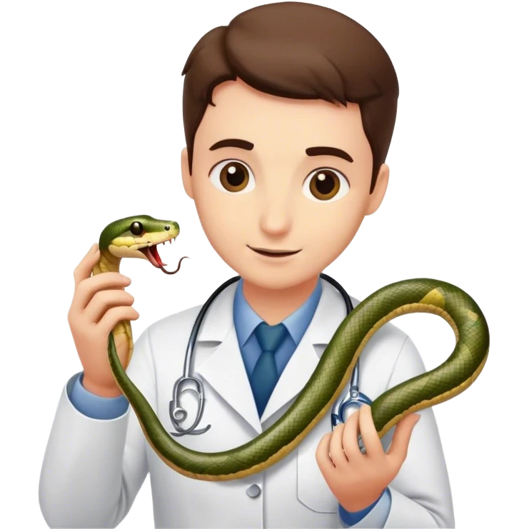 Veterinary of snake  emoji