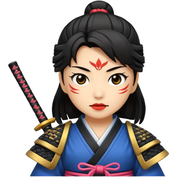samurai girl emoji