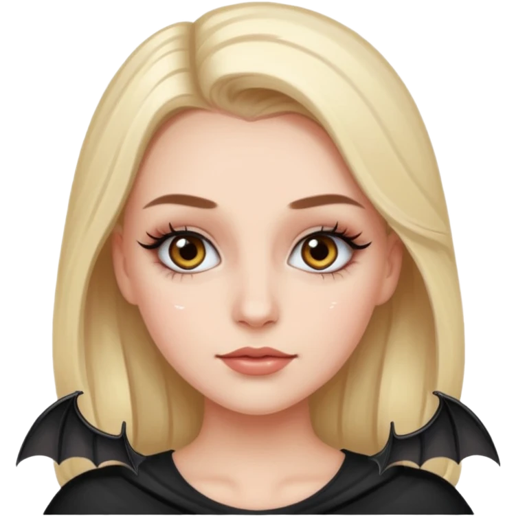 A girl who bats her eyelashes proudly emoji