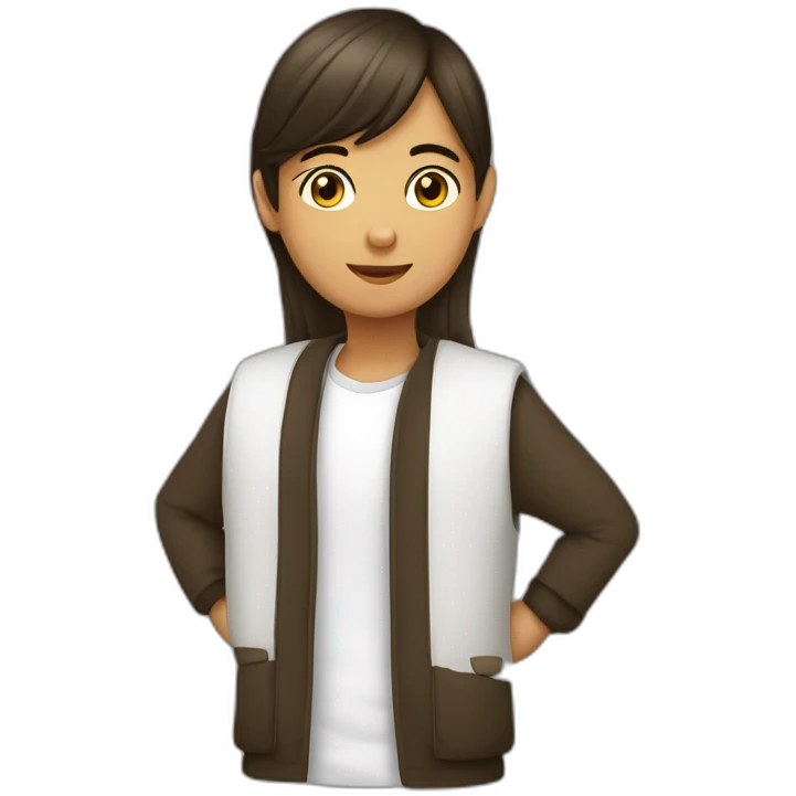 juif adolescente brune emoji