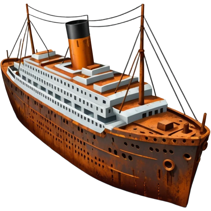 navio titanic emoji