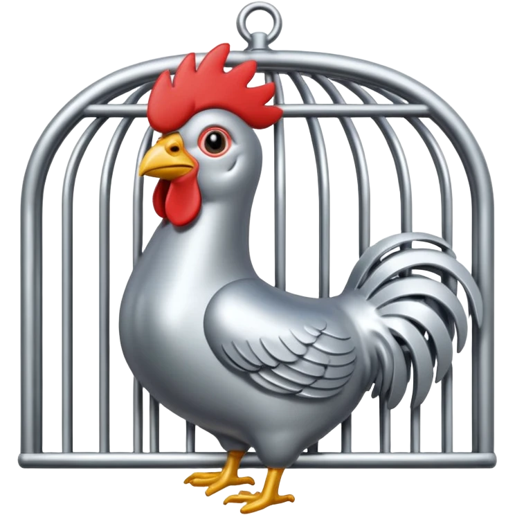 Cock caged  emoji