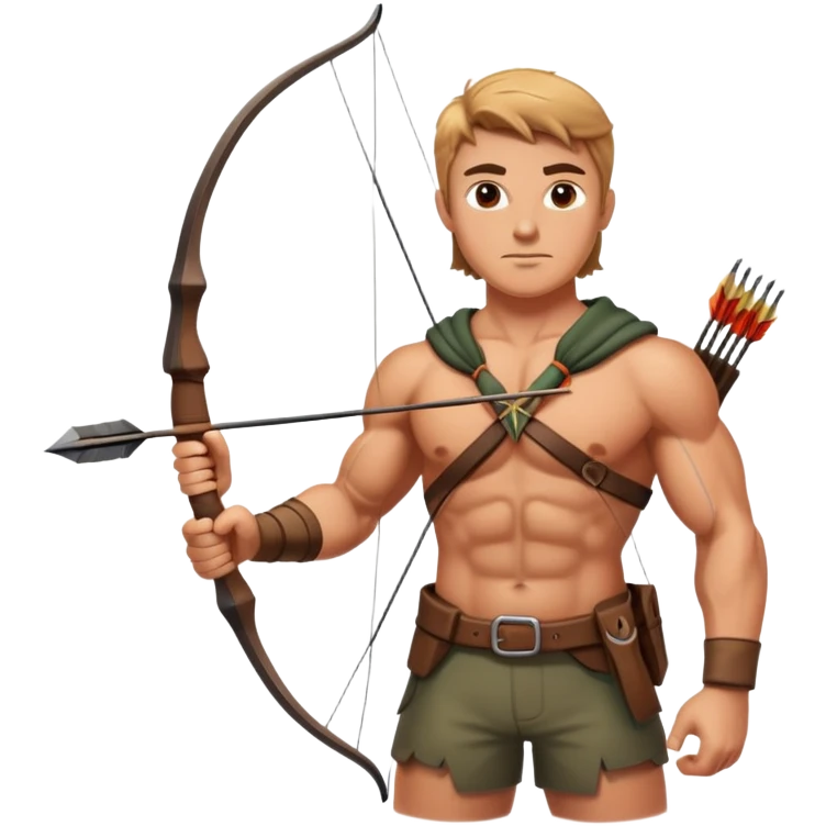 hunter with bow and arrow emoji