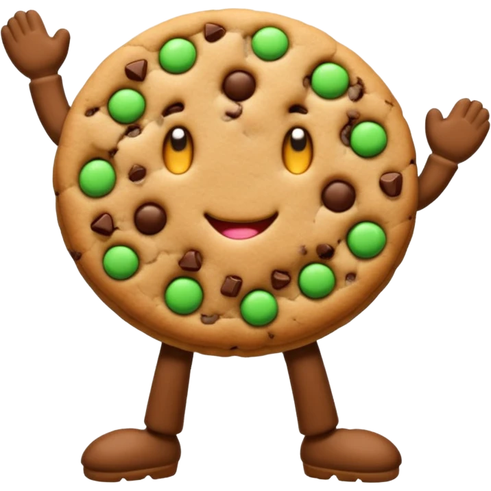 cookie with legs  emoji