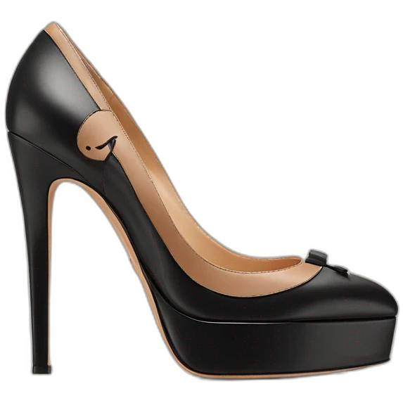 Black VALENTINO Tan-go PLATFORM PUMP emoji