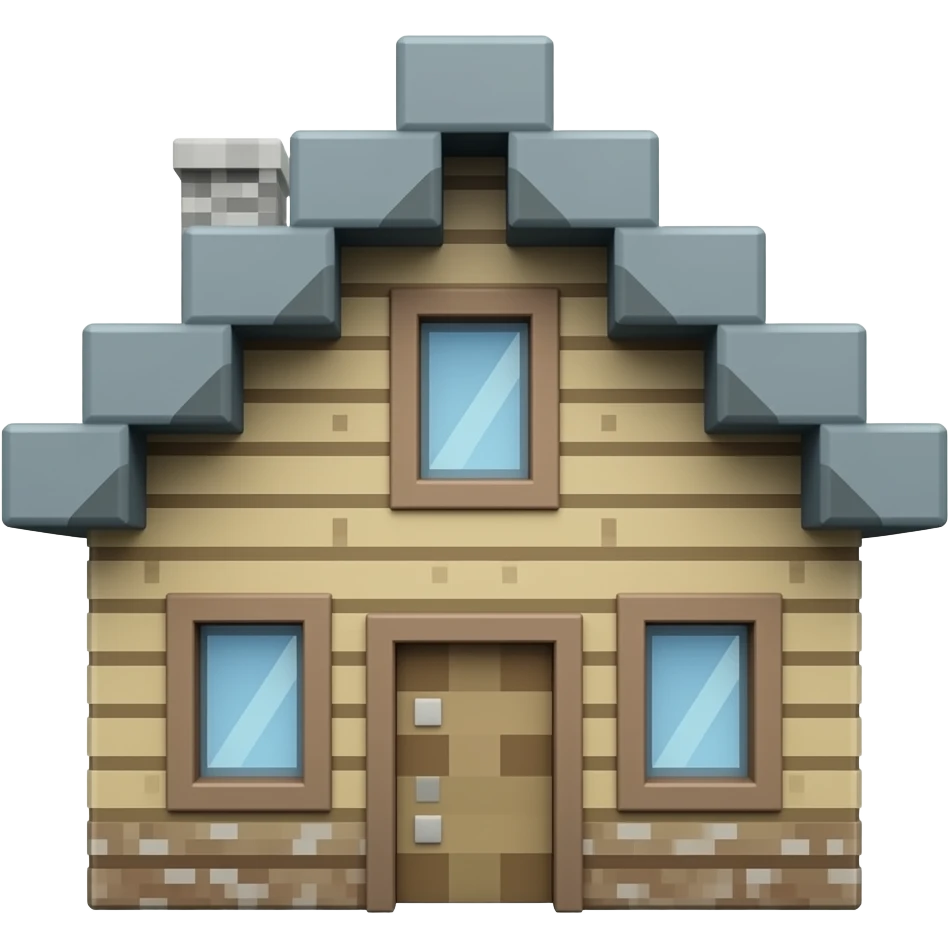 Minecraft  house tutorial emoji