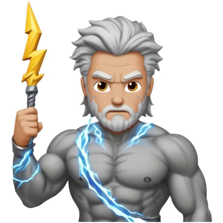 Zeus with weapon emoji