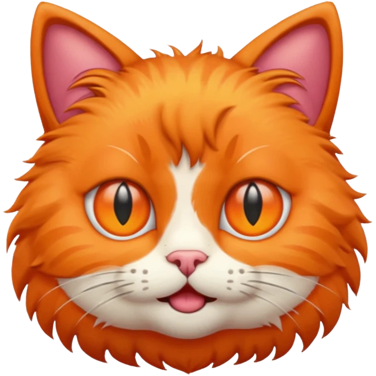 cat emoji with three eyes, playful expression emoji