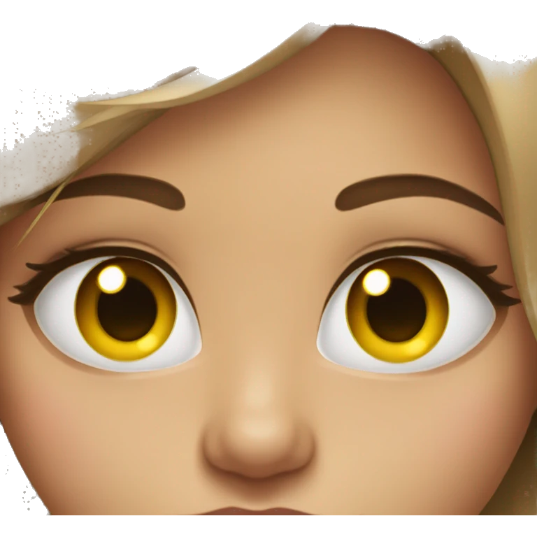 Girl with lashes emoji