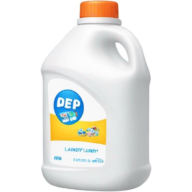 White laundry detergent bottle  emoji