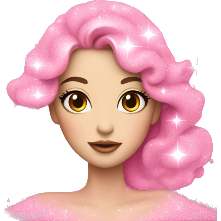 Fairy light pink perfume glitter emoji