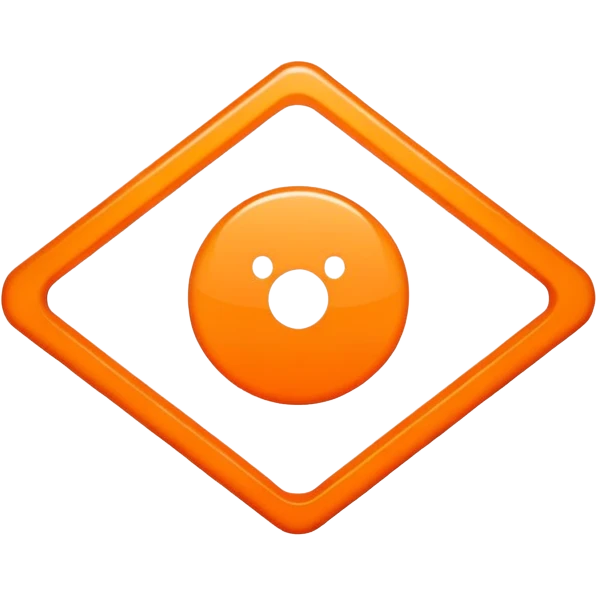bright orange square emoji