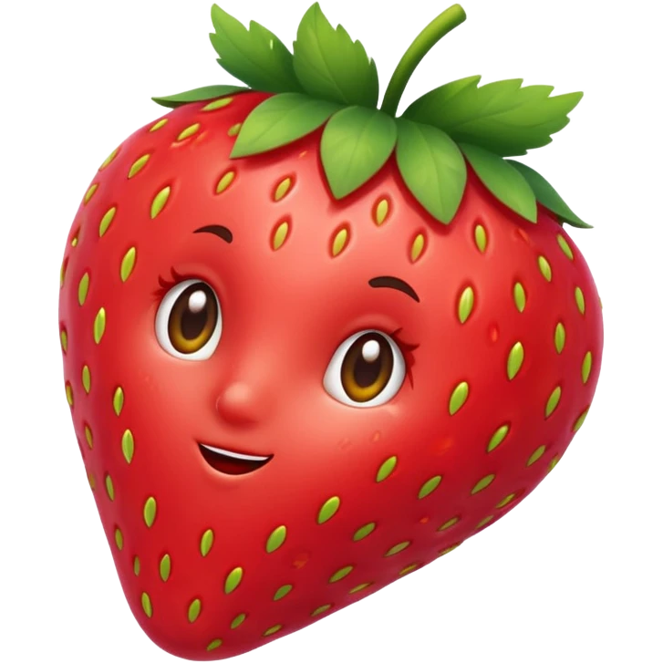 Cute strawberry emoji