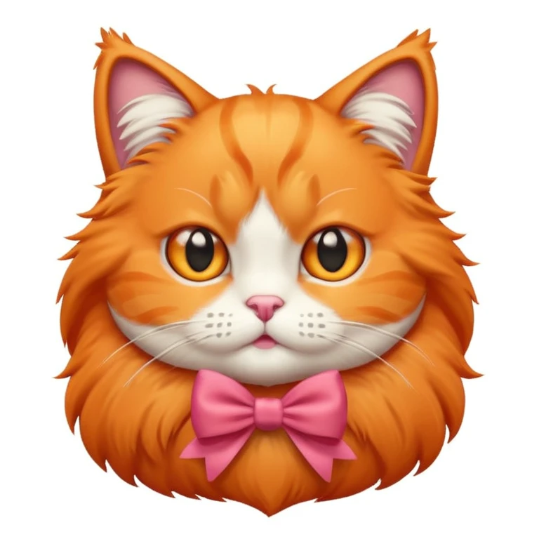 Gatto con il fiocco emoji