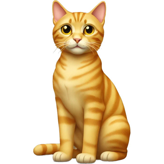 yellow tabby standing emoji