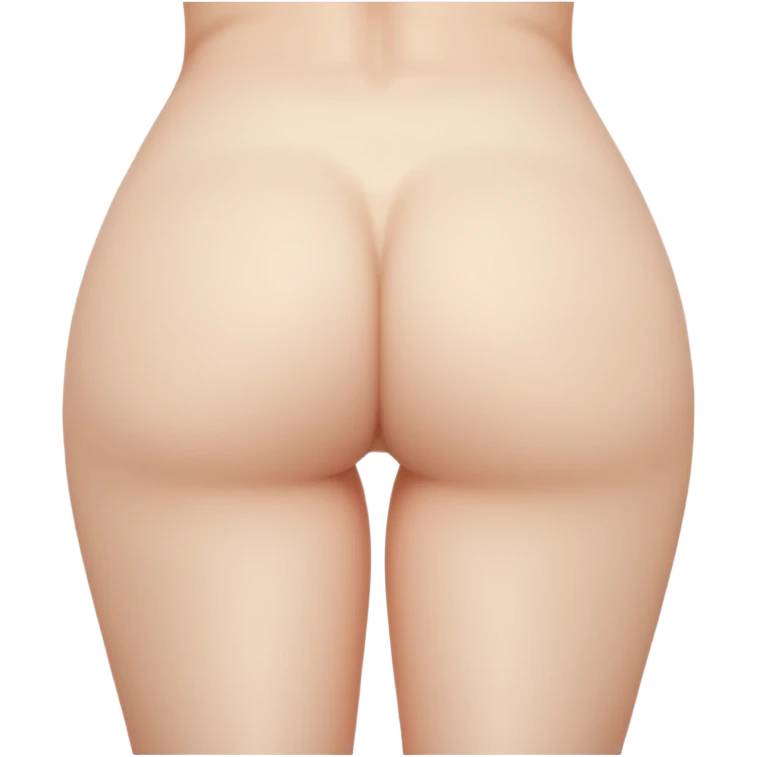Nude womans butt stretched by hand and showing anus emoji