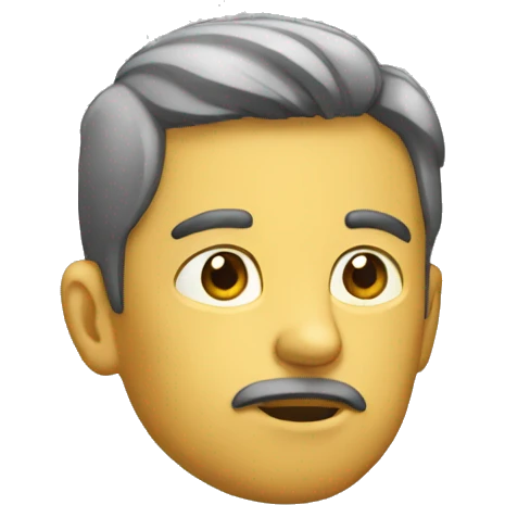 Homme qui pense emoji