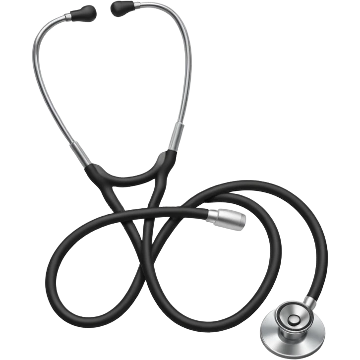 Estetoscópio preto e branco 🩺 emoji