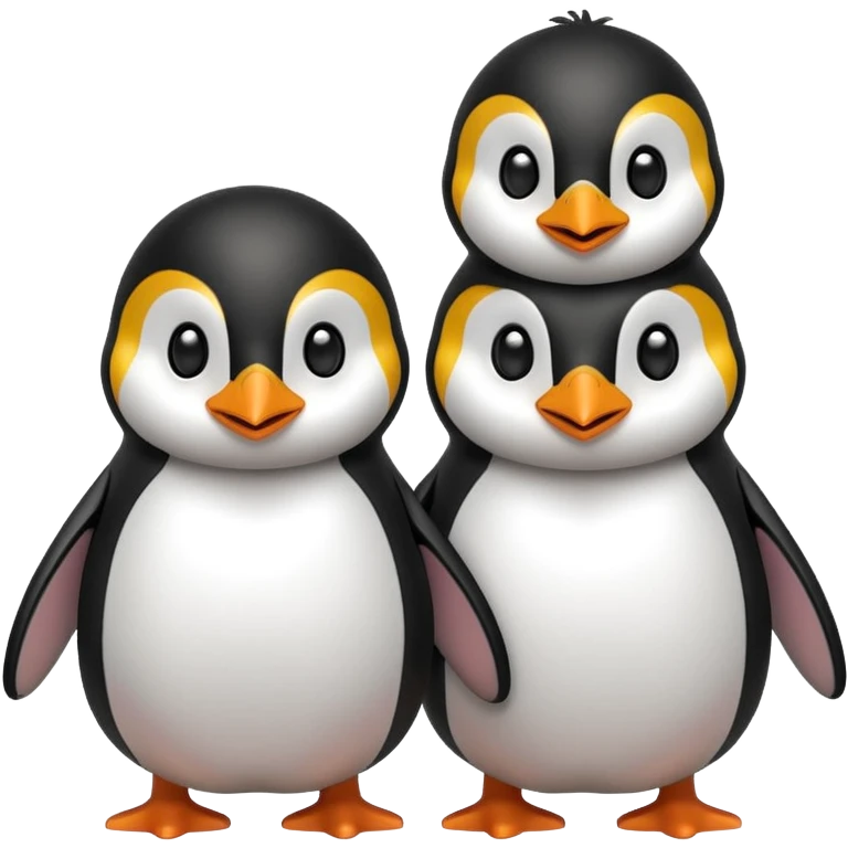 
Penguins smiling with eyes emoji