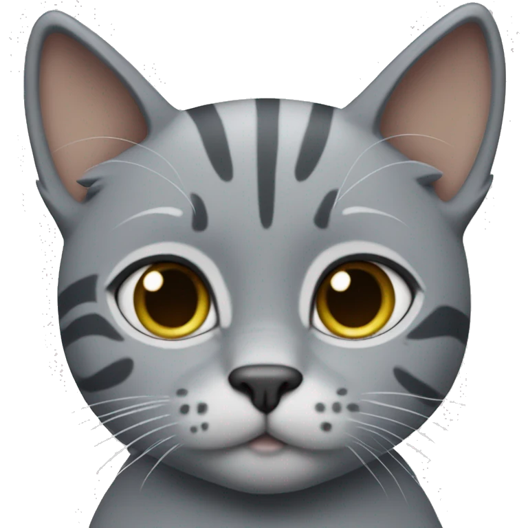 Gray cat with dodgers shirt emoji
