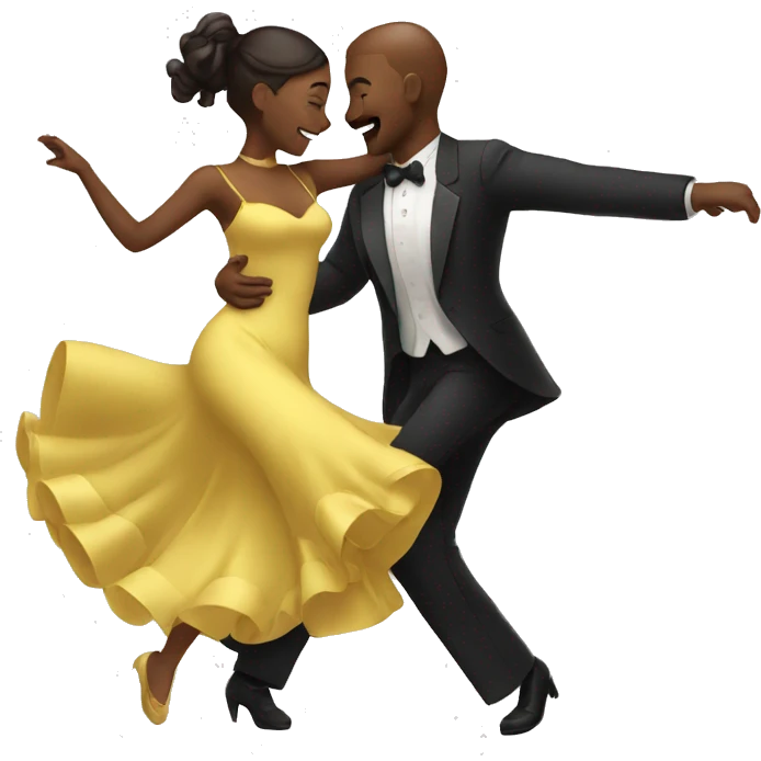 A couple are dancing  emoji