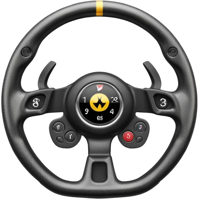 F1 steering wheel emoji