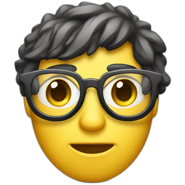 persona con mascara adolecente con lentes morocho emoji