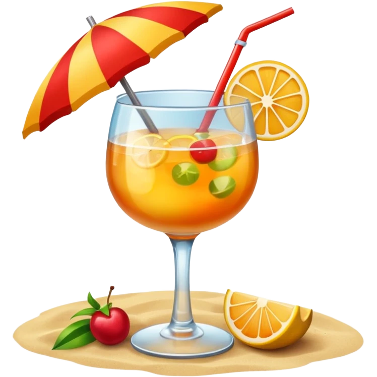 beach coctail drink emoji