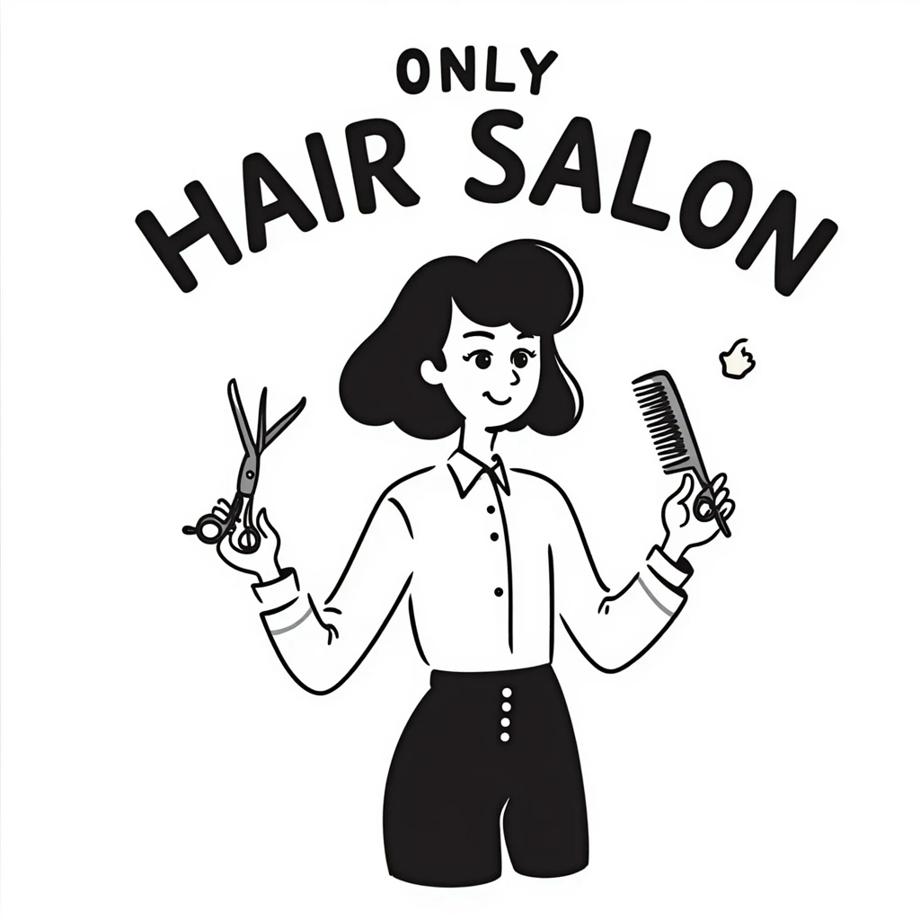 hair salon marketing flyer style, special promotion emoji