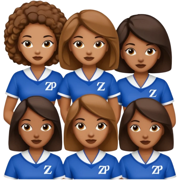Black women zeta phi beta sorority emoji