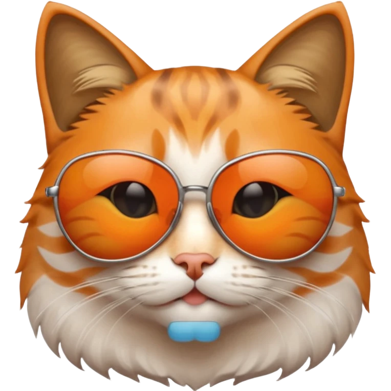 Cat wearing sunglasses emoji
