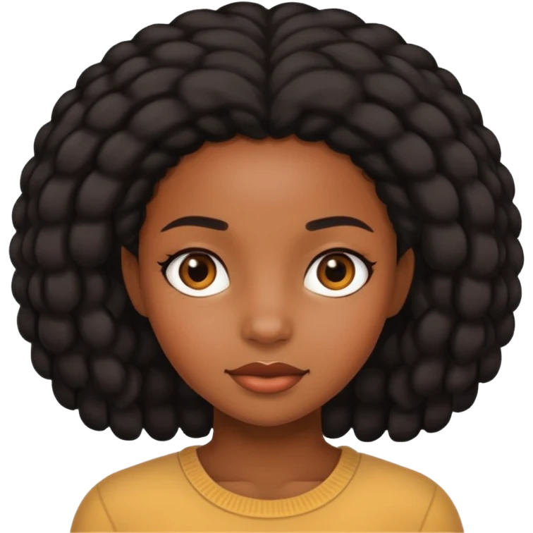 Чернокожая девушка  emoji