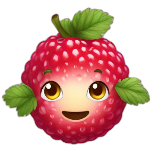 Fraise framboise myrtille emoji