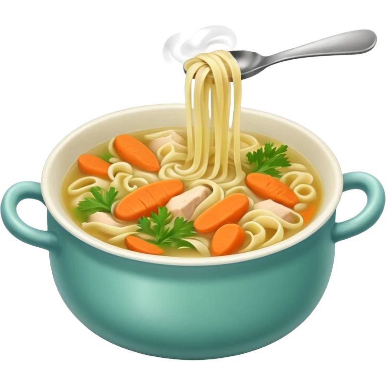 Chicken noodle soup emoji