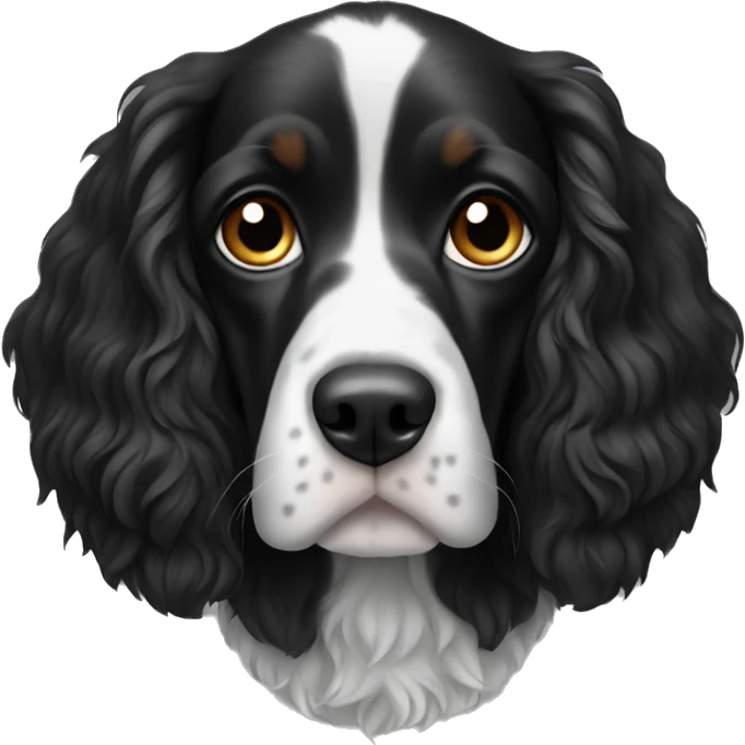 Spaniel black emoji