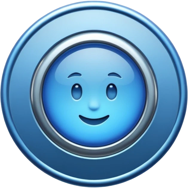 Badge certification insta en bleu emoji