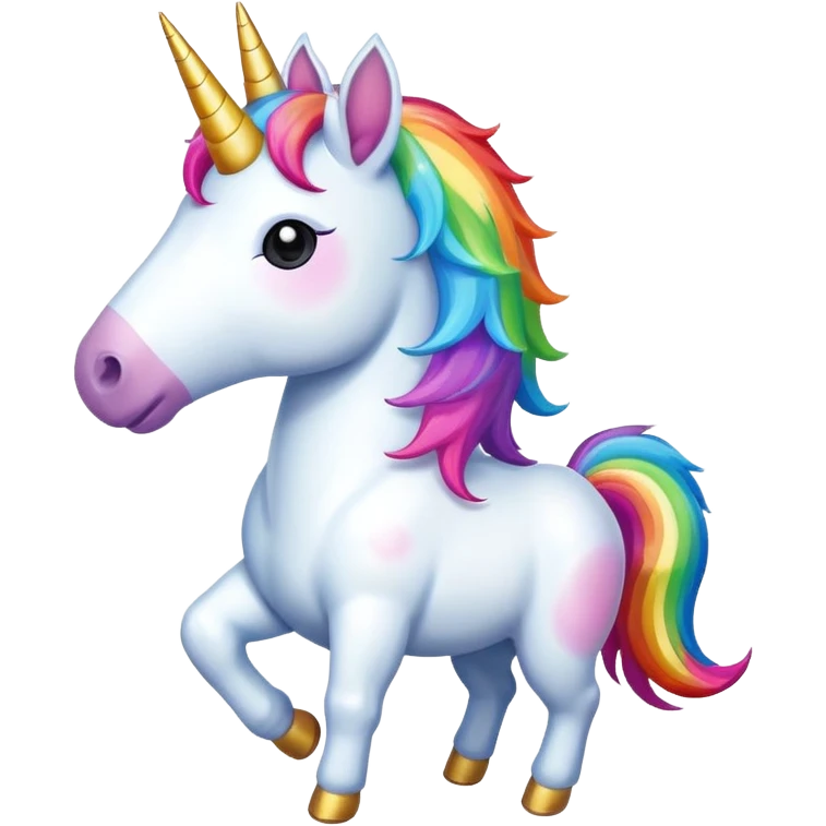 A unicorn holding a nuke  emoji