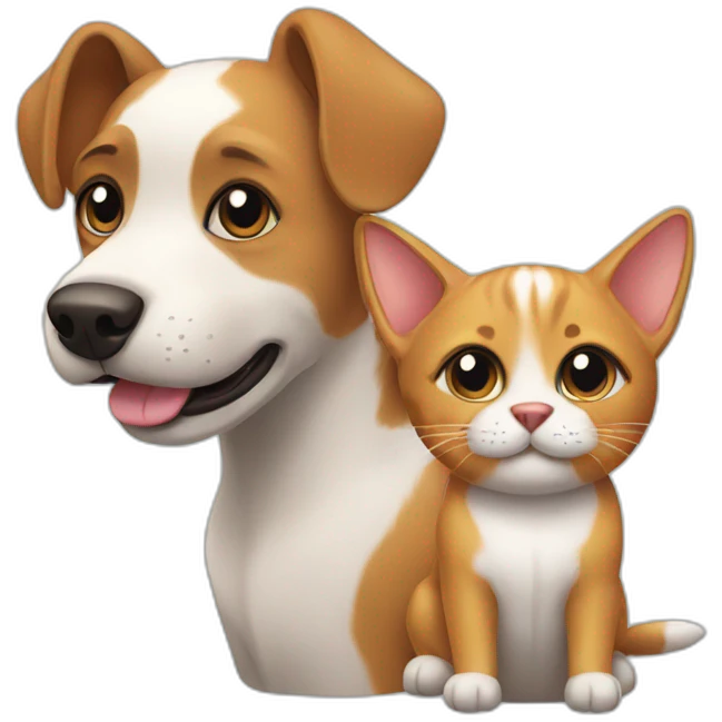 dog and cat emoji