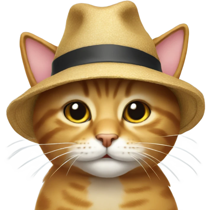 cat wearing a hat emoji
