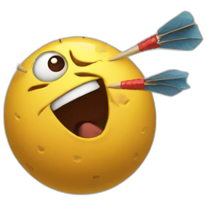 funny group of monsters throwing darts emoji