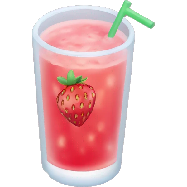 strawberry icai drink emoji