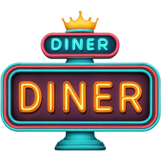 diner marquee sign emoji