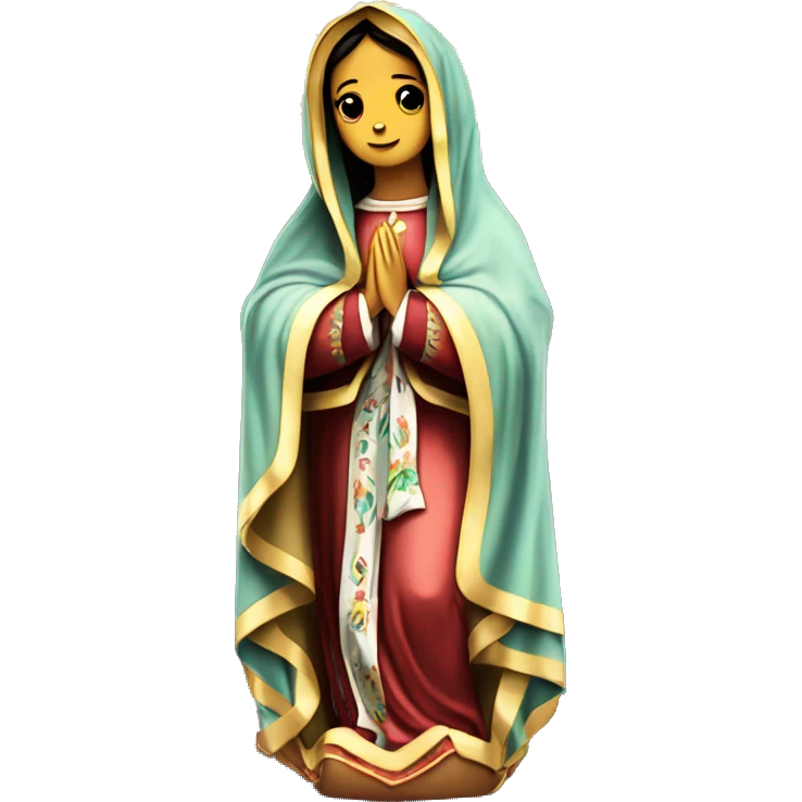 virgen de guadalupe en leotardo emoji