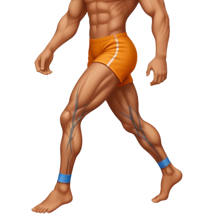 une jambe droit emoji